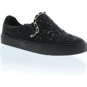 STUART WEITZMAN BLACK VANCE SLIDER SNEAKERS - GIRL